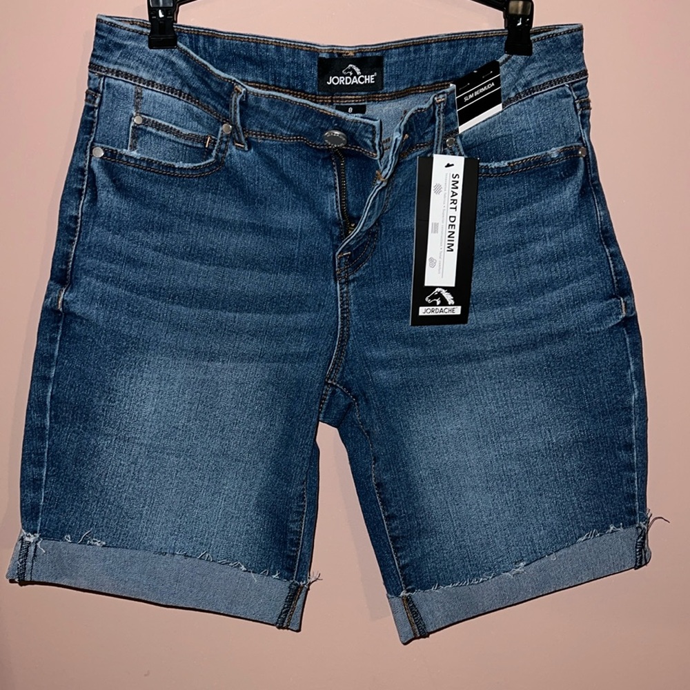 Denim Slim Bermuda shorts